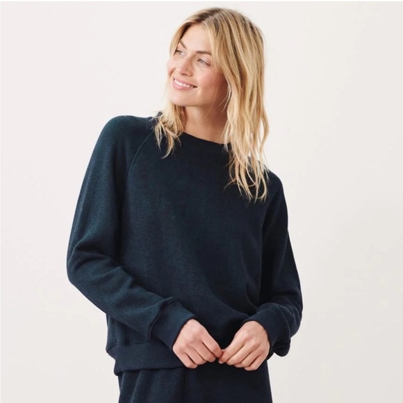 Jenni Kayne Tops - Jenni Kayne Navy Blue “Saturday” Crewneck Sweatshirt Medium Excellent Condition